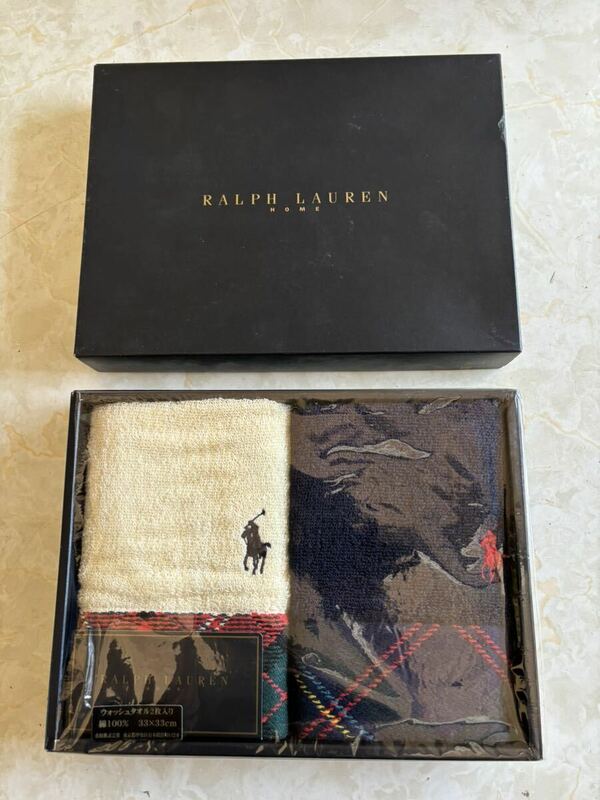 ◆新品◆ラルフローレン/RALPH LAUREN タオル　ウォッシュタオル　ギフト◆B