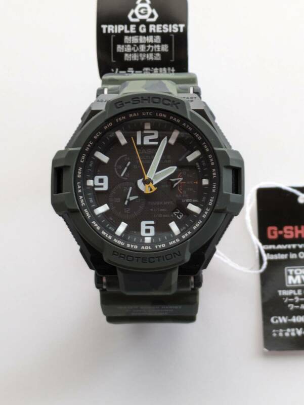 G-SHOCK グラビティマスター マスターインオリーブドラブ 電波ソーラー GW-4000SC-3AJF