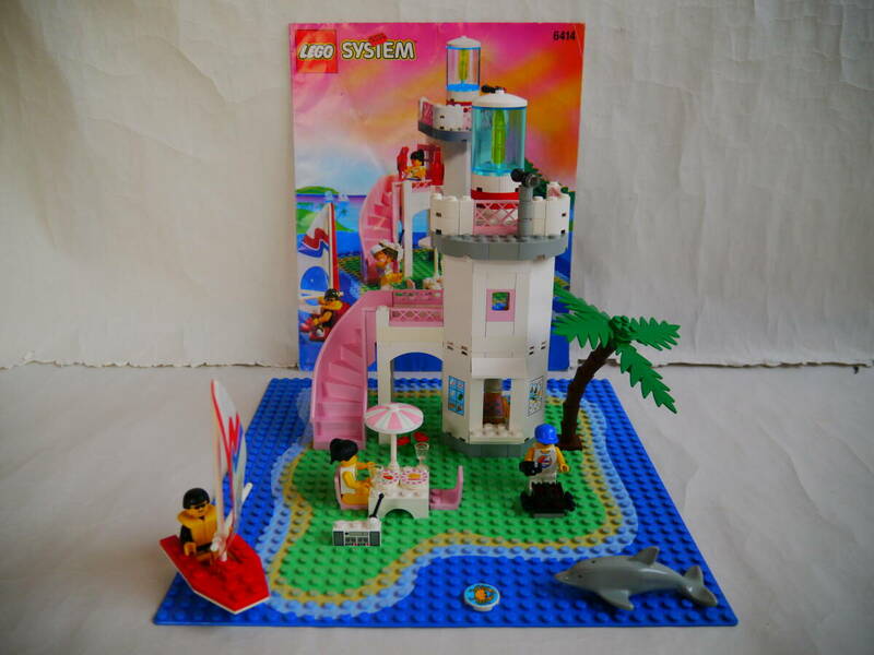 【中古】レゴ・パラディサ[LEGO PARADISA] #6414 ライトハウス/Dolphin Point 1995年 説明書有り・欠品無し オールドレゴ ヴィンテージ