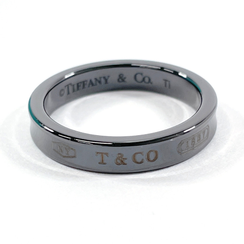 18号 ティファニー TIFFANY&Co. リング・指輪 1837 ナロー チタン ブラック アクセサリー ジュエリー