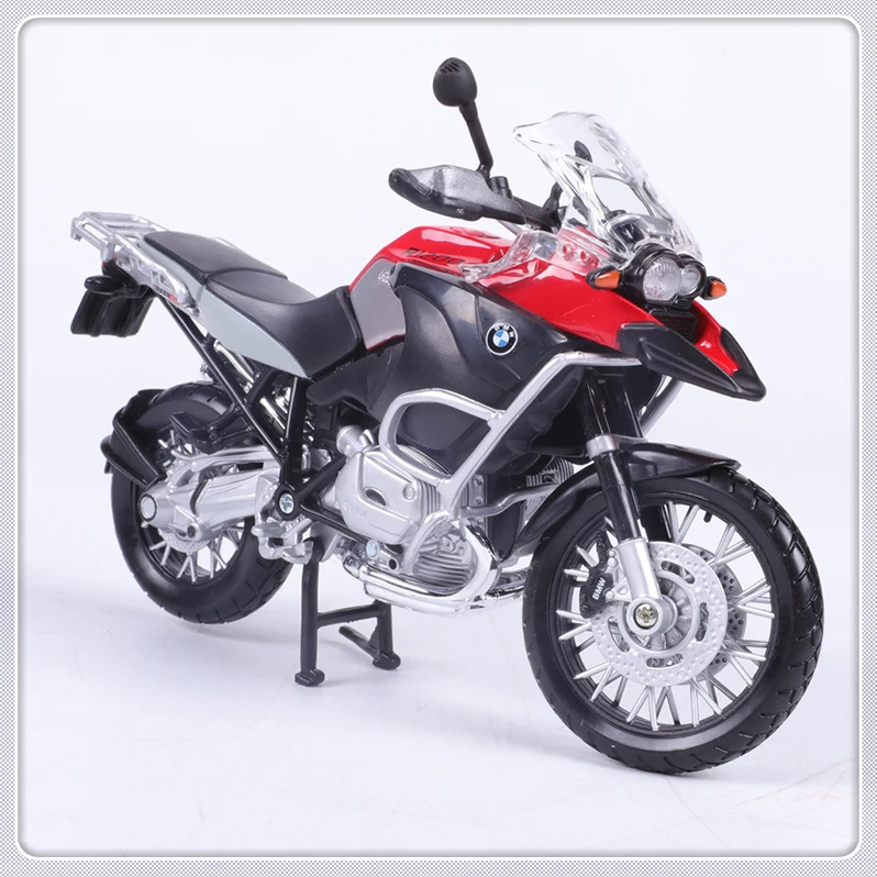 1/12スケール BMW ダイキャス バイク 完成品 ミニカー R1200 GS レッド 合金 オートバイ モデル