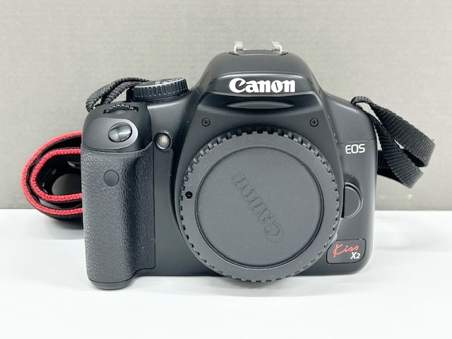 IYS67416M　Canon/キャノン　EOS　Kiss　X2　ボディ　デジタルカメラ　一眼レフ　デジカメ　本体　バッテリー付き　動作未確認　現状品