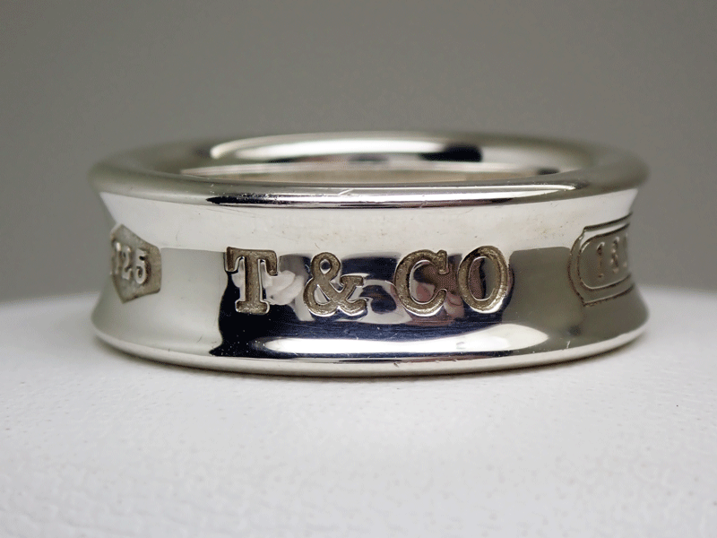ティファニー 指輪 1837 リング シルバー 中古美品 簡易洗浄済み 925 TIFFANY&Co 13号 AG925 送料無料!!