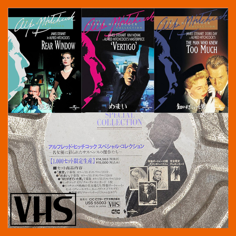 【1,000セット限定生産】アルフレッド ヒッチコック スペシャル コレクション フイルム缶タイプ　VHSビデオ