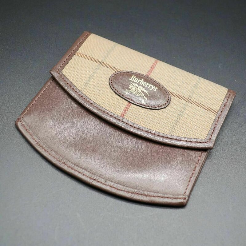 正規品 バーバリー Burberry 小銭入れ コインケース Coin Case ノバチェック Nova Check ホースロゴ Horse Logo Authentic Mint