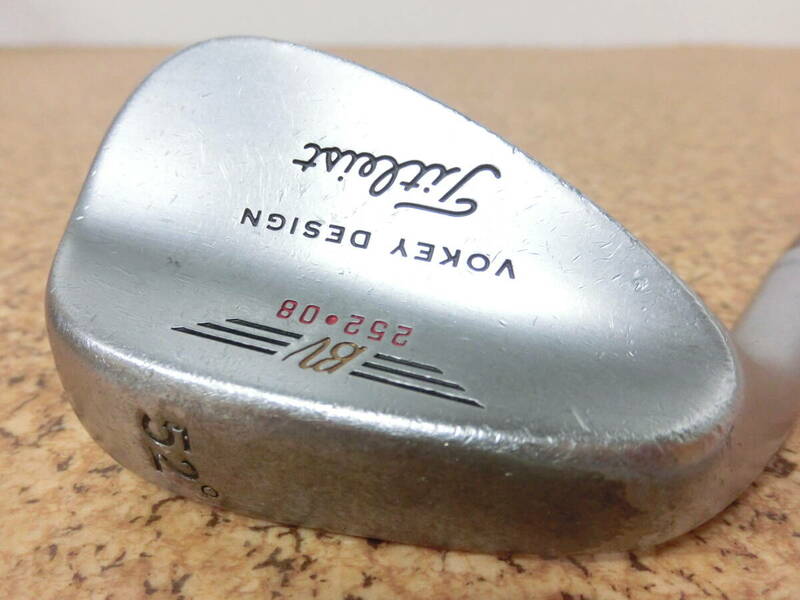 レフティ♪Titleist タイトリスト BV VOKEY DESIGN 252-08 ボーケイ ウェッジ 52° スチールシャフト Dynamic Gold FLEX-? 中古品♪F2655