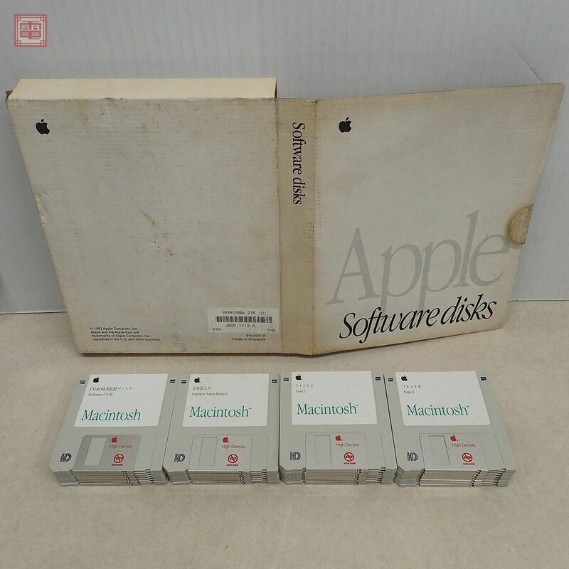 Apple Macintosh Performa 275用 3.5インチFD ソフトウェアディスク 30枚セット 箱付 アップル マッキントッシュ【20