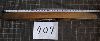 本場結城紬で使用した地機用の杼No.409