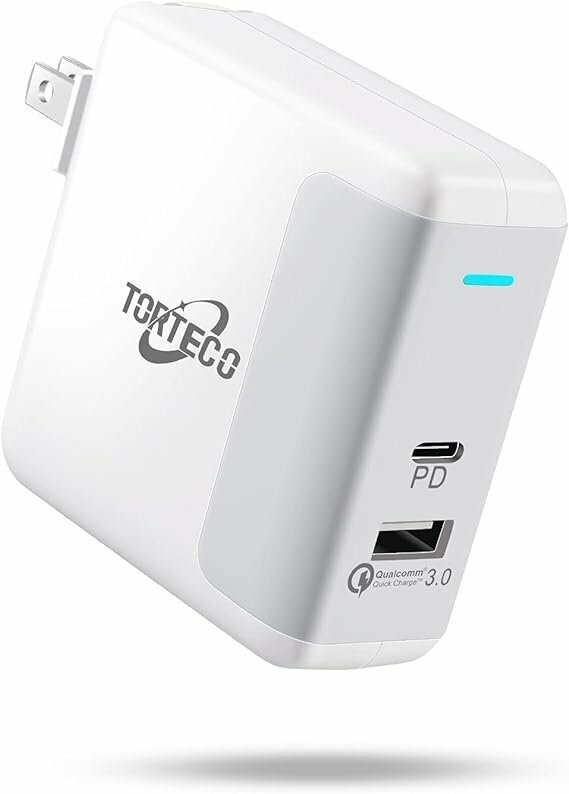 Torteco USB充電器 PD 充電器 60W Type-C急速充電器 2ポート コンパクトiPhone/iPad/MacBook/switch/Samsung/Android CC0029