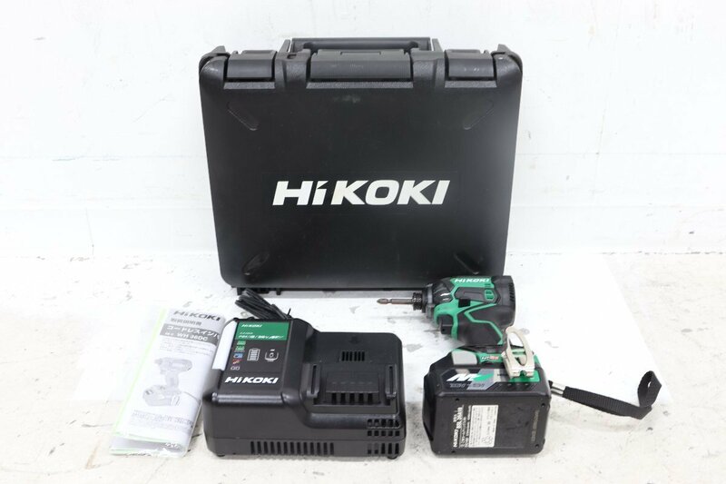 ■美品■ HiKOKI ハイコーキ 36V コードレスインパクトドライバ WH36DC 2.5Ah バッテリー 充電器 電動工具