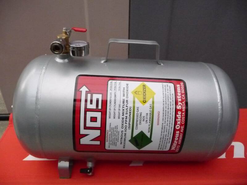 NOS型 ニトロ サブ コンプレッサー アルミ ボトル ボンベ 軽量 携帯 25L エアタンク メーター・ゲージ付 ワイルドスピード スナップオン