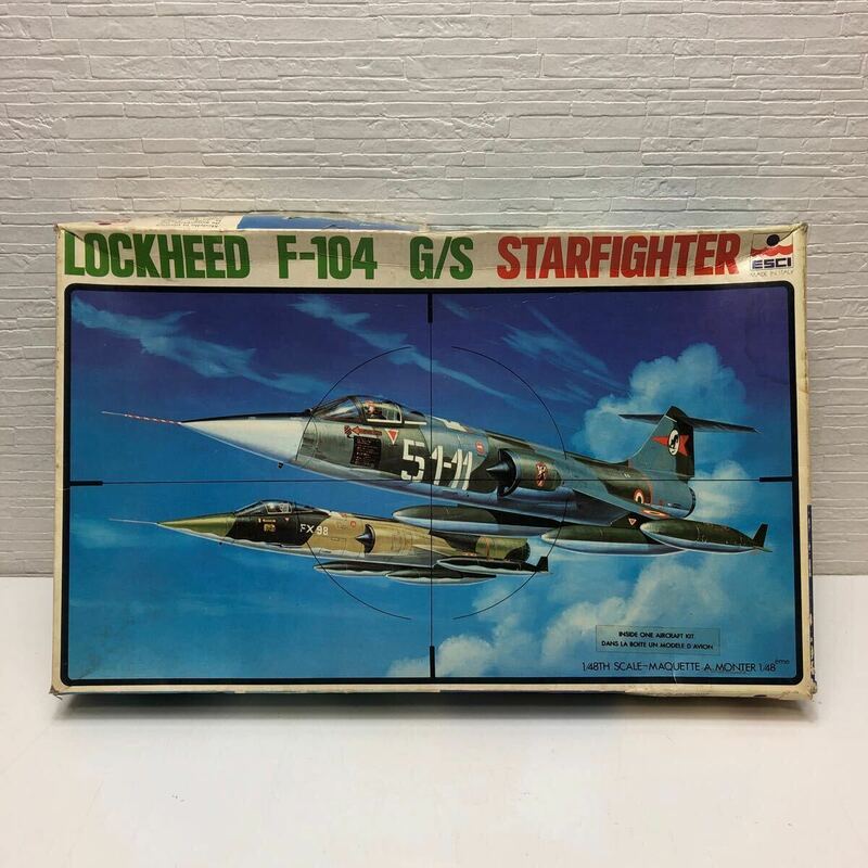売切！１円スタート！エッシー ESCI 1/48 ロッキード LOCKHEED F-104 G/S スターファイター STARFIGHTER 絶版 当時物 プラモデル