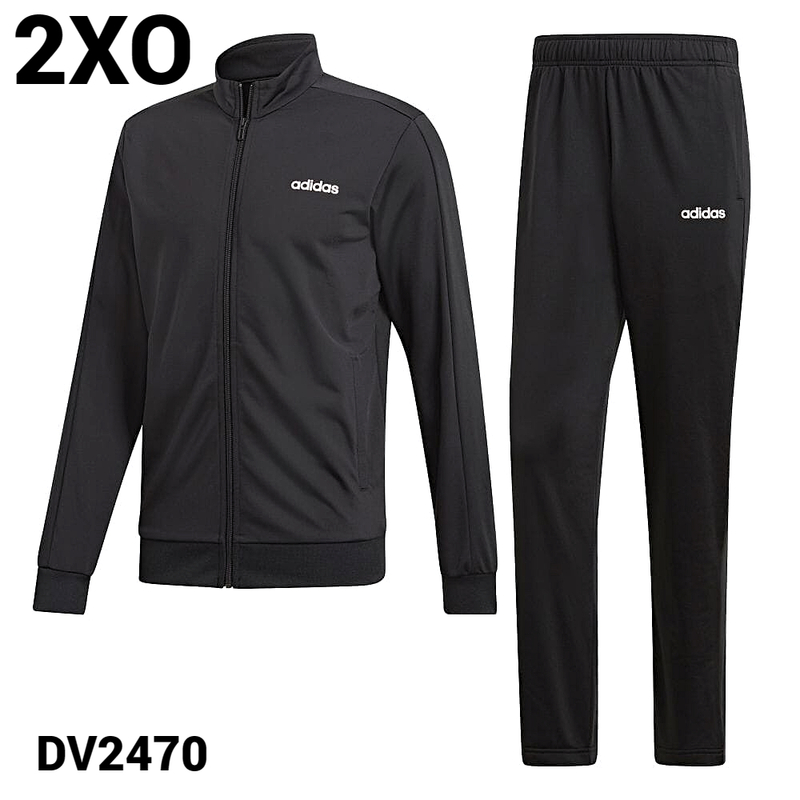 ラスト 2XO adidas Basics Track Suit BLACK/BLACK メンズ ウェア セットアップ ジャージ DV2470 FRW21上下セットアップ ジャケット パンツ