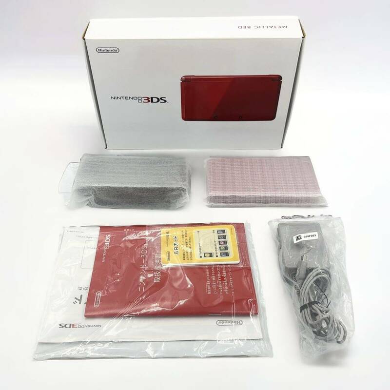 ほぼ新品 ニンテンドー3DS 本体 フレアレッド 任天堂 Nintendo