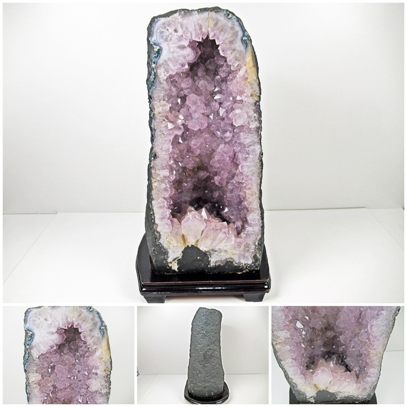 ◆[A106]アメジスト ドーム　重量/約19kg　美しい紫色 「司教の石」 カペーラ　紫水晶　原石 天然石　パワーストーン　2月の誕生石　置物