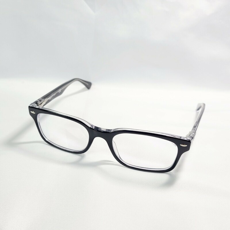Jm5LL Ray-Ban レイバン RB5286 51□18 メガネフレーム 眼鏡 めがね ブラック 黒ブチ アイウェア フルリム 度なし スクエア型