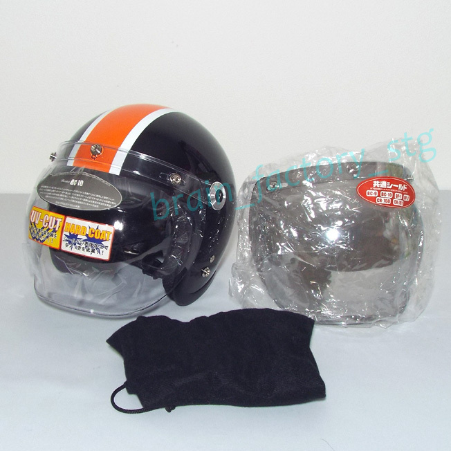 LEAD／BARTON（バートン）ジェットヘルメット BC-10/sizeFREE + ミラーシールド ／管KXBQ