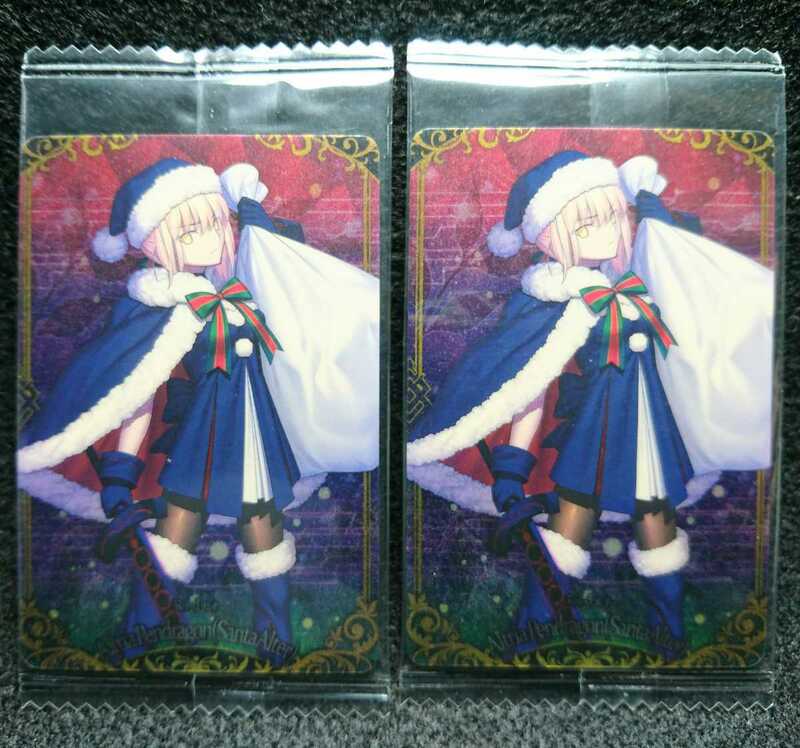 Fate/Grand Order ウエハース 5 アルトリア・ペンドラゴン サンタオルタ R16 ２枚セット FGO Fate カード ③