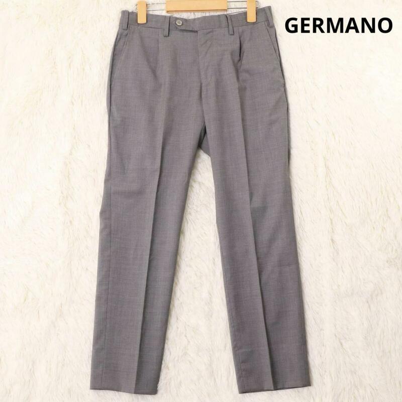 ジェルマーノ　グレー　スラックス　スリムトラウザー　パンツ　ウール　44サイズ