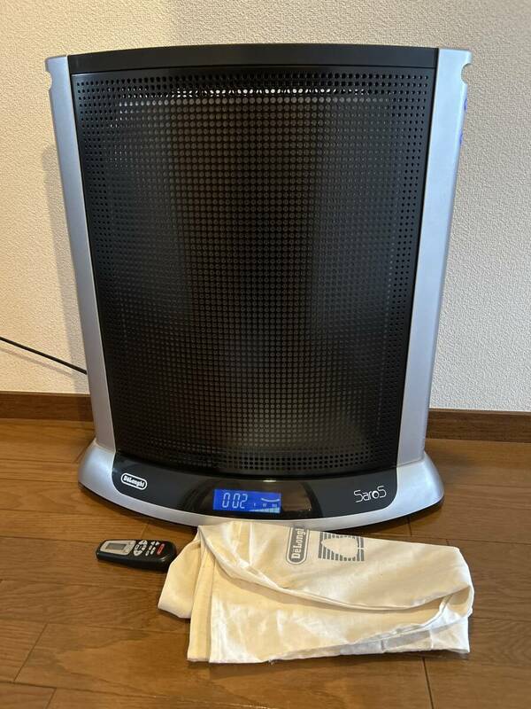 DeLonghi デロンギ 両面 パネル 電気 ヒーター Saro5 42427ym 暖房器具 リモコン カバー付