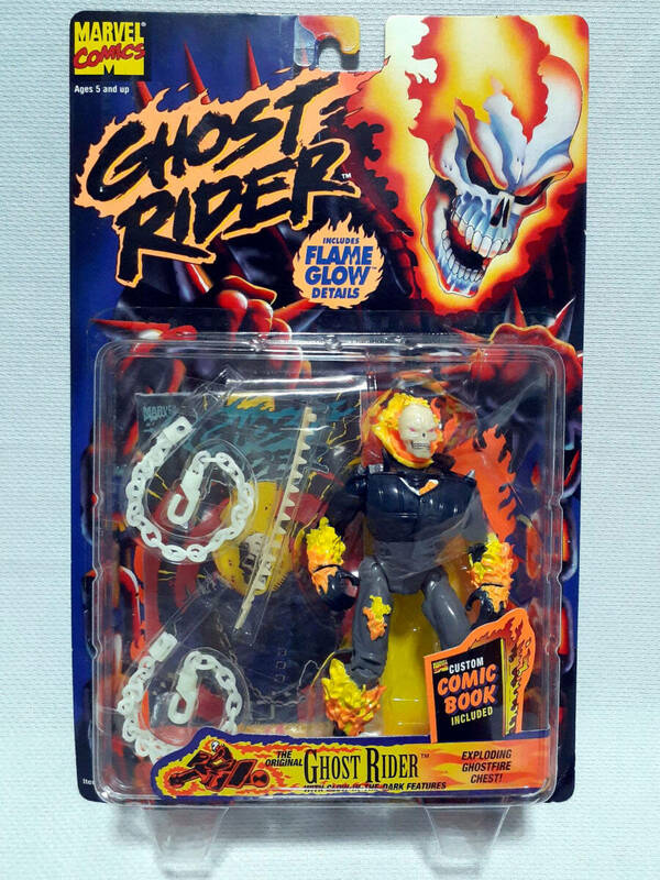 定形外可 トイビズ 1996年 オリジナル ゴーストライダー THE ORIGINAL GHOST RIDER*コミック付 TOYBIZ マーベル/パニッシャー ウルヴァリン