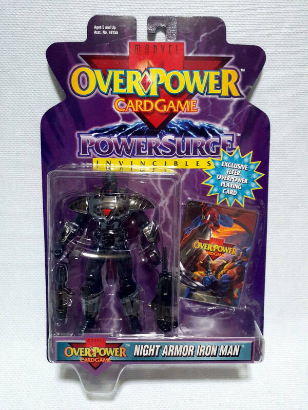 トイビズ 1996年オーバーパワー 5″ナイトアーマー アイアンマン NIGHT ARMOR IRON MAN*MARVEL OVER POWER TOYBIZ マーベル アベンジャーズ