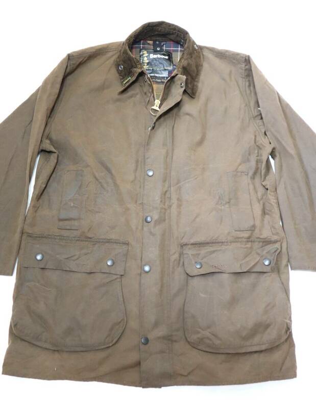 BIGサイズ48!! バブアー Barbour 3ワラント オリーブ ノーザンブリア northhumbria ヘビーウエイト オイルドジャケット ロングコート