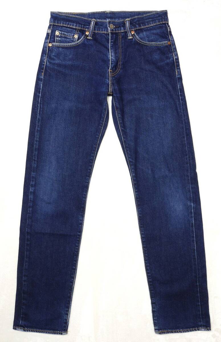 リーバイス Levi's 513TM 革パッチ メンズ デニム ジーンズ ストレッチ ストレート W28 実寸W76センチ 股下78センチ 裾チェーンステッチ