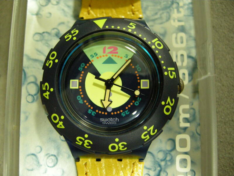 【中古品】スウォッチ腕時計 スクーバ クォーツ 文字盤カラー：ブルー系 アナログ表示