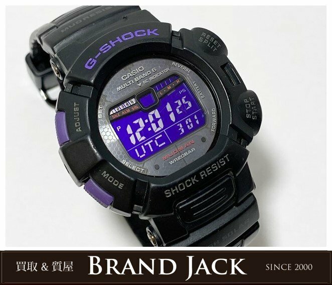 ◎CASIO カシオ G-SHOCK ジーショック GW-9010BP-1JF メンズ腕時計 Men in Dark Purple MUDMAN マッドマン 稼働品