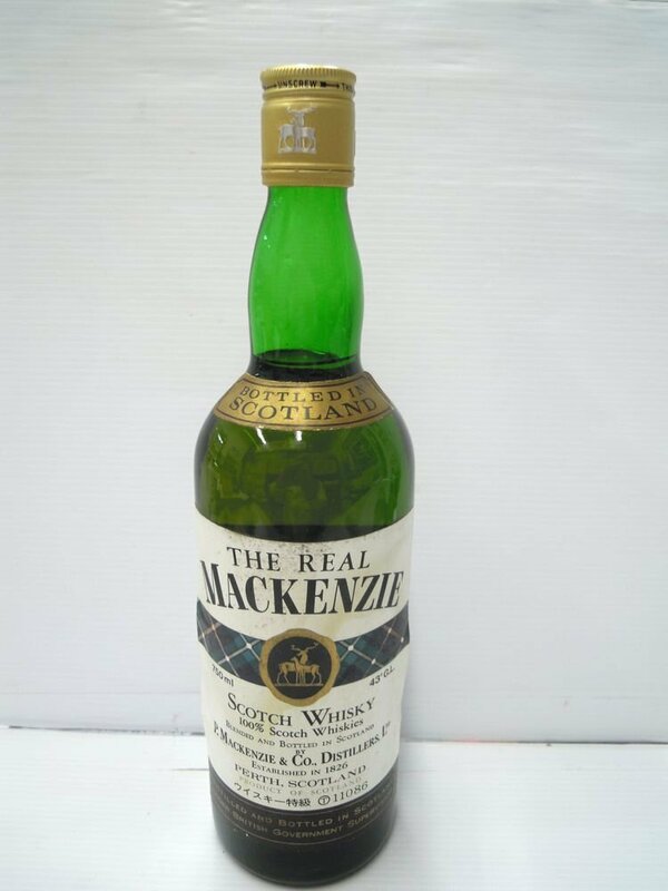 未開栓　ザ リアル マッケンジー THE REAL MACKENZIE 750ml 43% スコッチウイスキー 特級 古酒