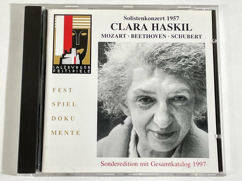 ハスキル 1957年ザルツブルク・リサイタル モーツァルト ベートーヴェン シューベルト SF003 CD