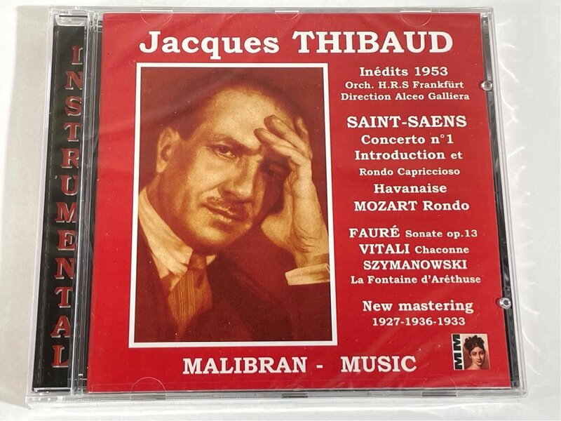 ジャック・ティボー 1953年ライブ録音集 MALIBRAN CDRG150 未開封 CD