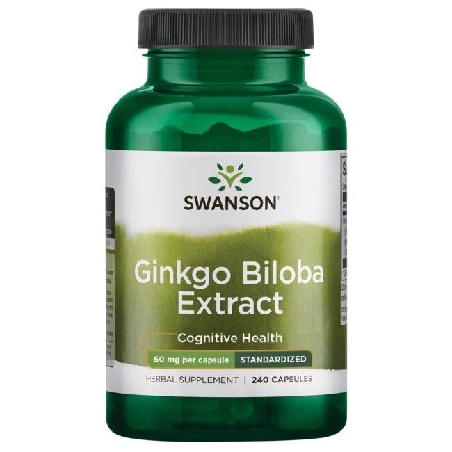 ※スワンソン　イチョウ葉エキス　Ginkgo Biliba Extract　標準化 60㎎　240粒※