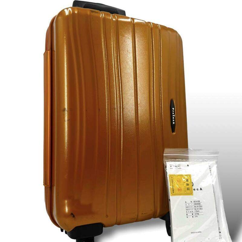ProtecA プロテカ キャリーケース スーツケース 2輪 機内持ち込み可能　オレンジ