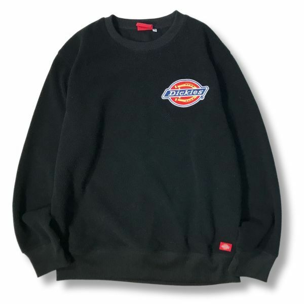 《良品◎》Dickies ディッキーズ★ワンポイントデザイン*トレーナー*スウェット*ブラック*サイズM(MW3323)◆S60