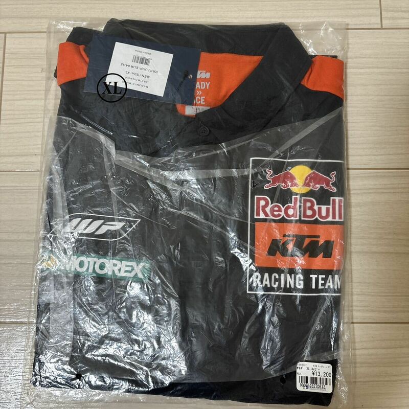 新品 未開封 MotoGP Red Bull KTM レッドブル KTM レーシング オフィシャル チーム レプリカ ポロシャツ サイズ:XL 定価:13200円税込 