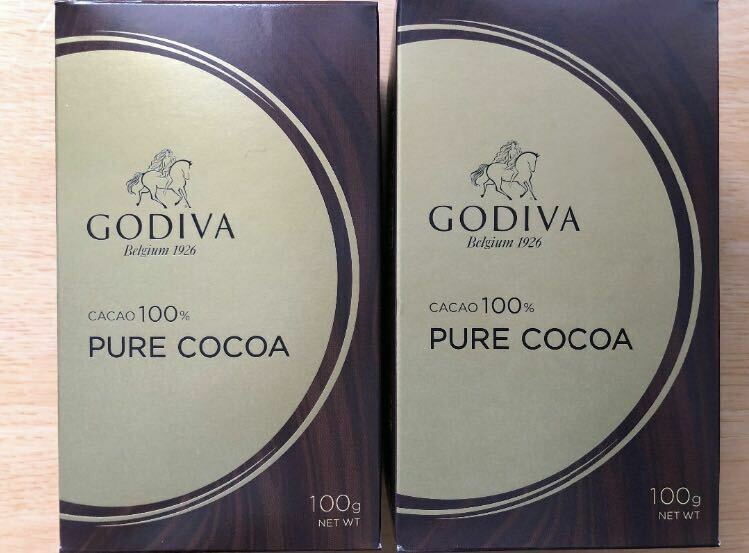 国内製造【GODIVA】ピュアココア 100g×2箱 純ココア ゴディバ 飲料　製菓　ダイエット