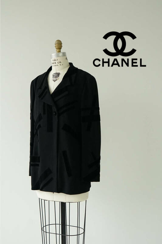 CHANEL 98A シャネル ココマーク ボタン デザイン ウール ジャケット size 40 P11559 V02954 0404748