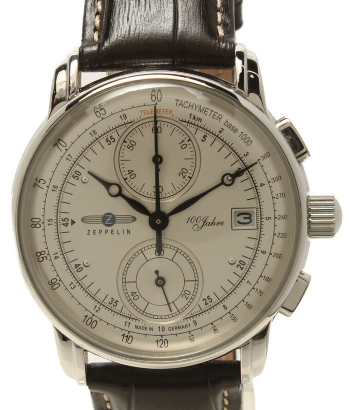 腕時計 100周年記念モデル 8670-1 クオーツ シルバー メンズ ZEPPELIN