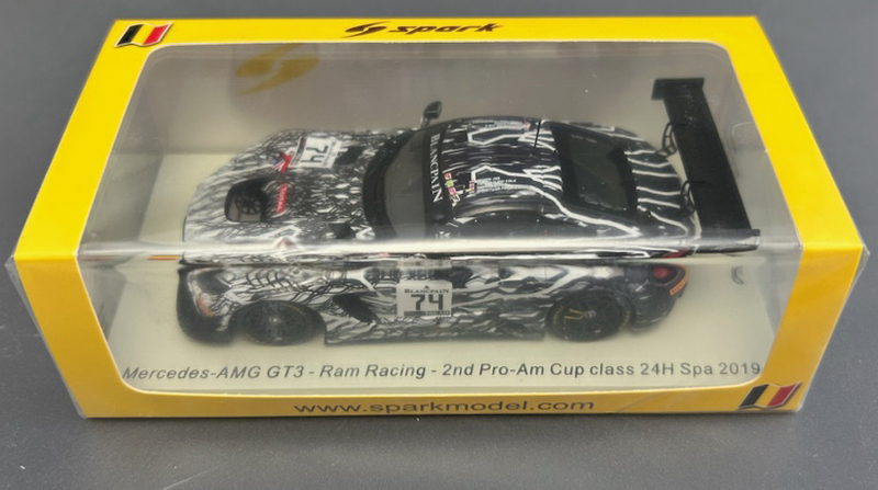 ★spark【1/43Mercedes-AMG GT3-Ram Racing - 2nd Pro-Am Cup class 24H Spa 2019#74/SB268】メルセデス／スパ／ミニカー