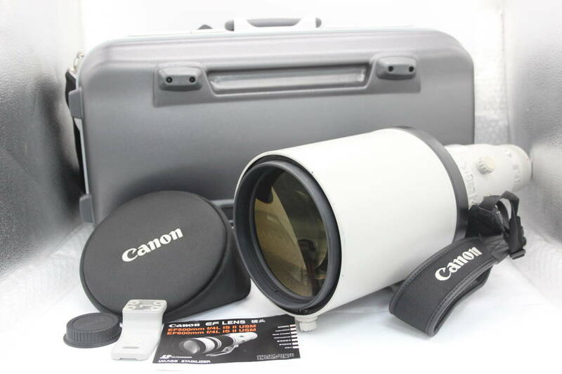 【美品 返品保証】 キャノン Canon EF 600mm F4 L IS II SUM ET-160(WII) レンズ s9246