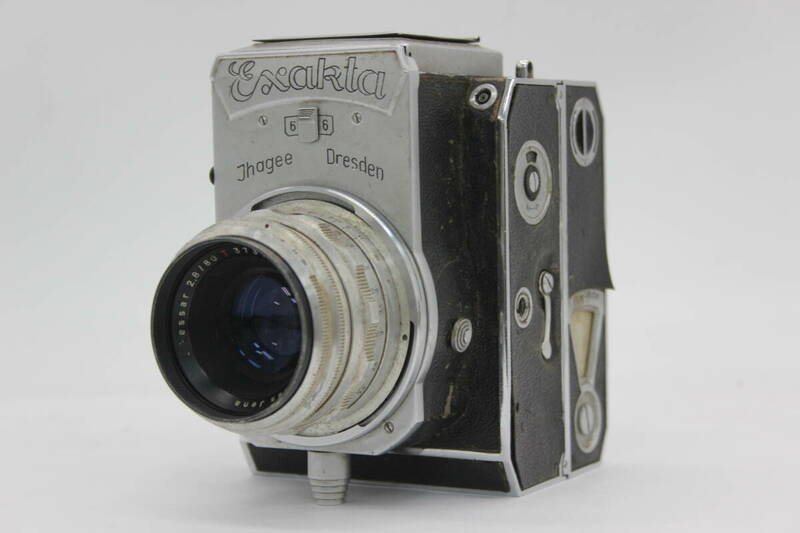 【訳あり品】 【希少】 Exakta 6×6 カールツァイス Carl Zeiss Tessar 80mm F2.8 カメラ s9283
