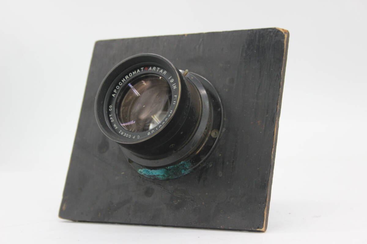 【返品保証】 【希少】 Apochromat Artar 19in F11 C.P.Goerz AM.OPT.CO 大判レンズ v315