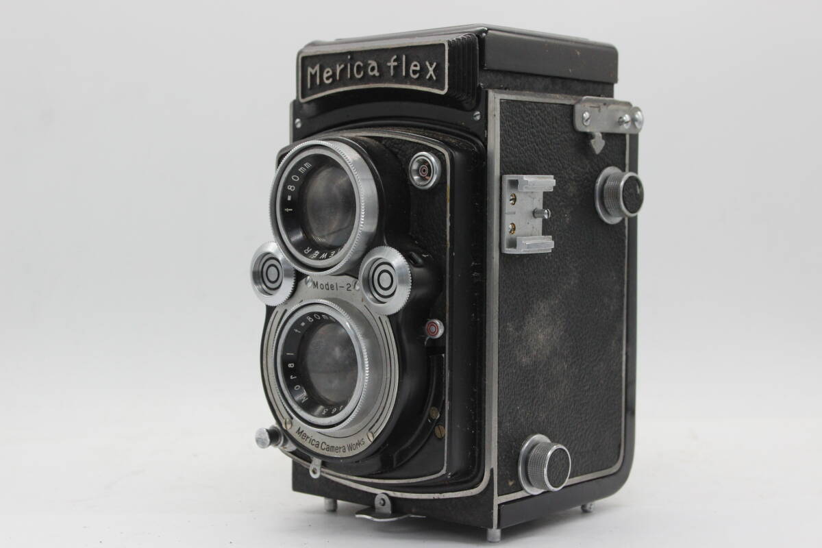 【訳あり品】 Mercaflex Morel 80mm F3.5 二眼カメラ v331