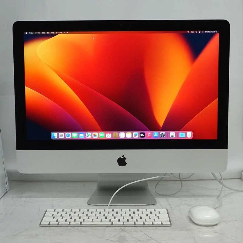 Apple iMac A1418 Mid-2017 21.5型一体型パソコン (Core i5-2.3GHz/8GB/HDD1TB/Ventura) 【中古/動作品】#387862