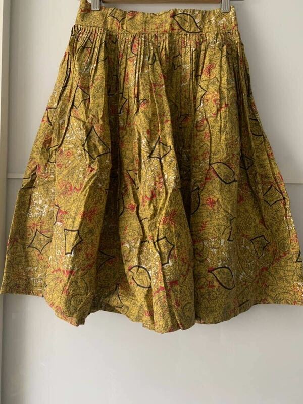 ★☆ USA USED ビンテージ スカート 黄色 1950's 1960's vintage skirt OLD古着 ☆★