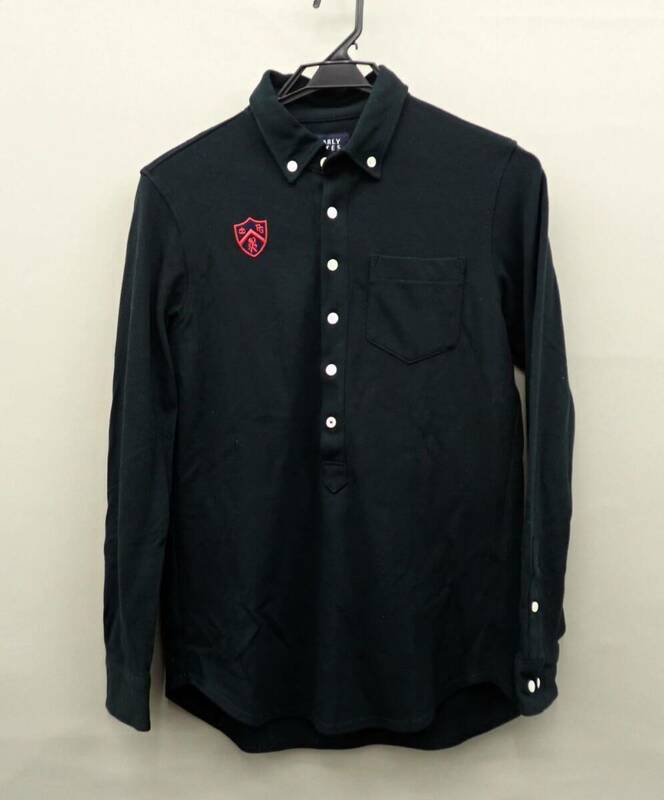 ◆衣類04 PEARLYGATES メンズシャツ 黒 記載4◆パーリーゲイツ/ゴルフウェア/古着/消費税0円