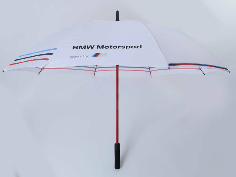 【BMW Motorsports】Mスポ UMBRELLA 白【ジャンプ傘】フルサイズ 傘　お見逃しなく！（検：GT WORLD CHALLENGE DTM GT300 GT500）