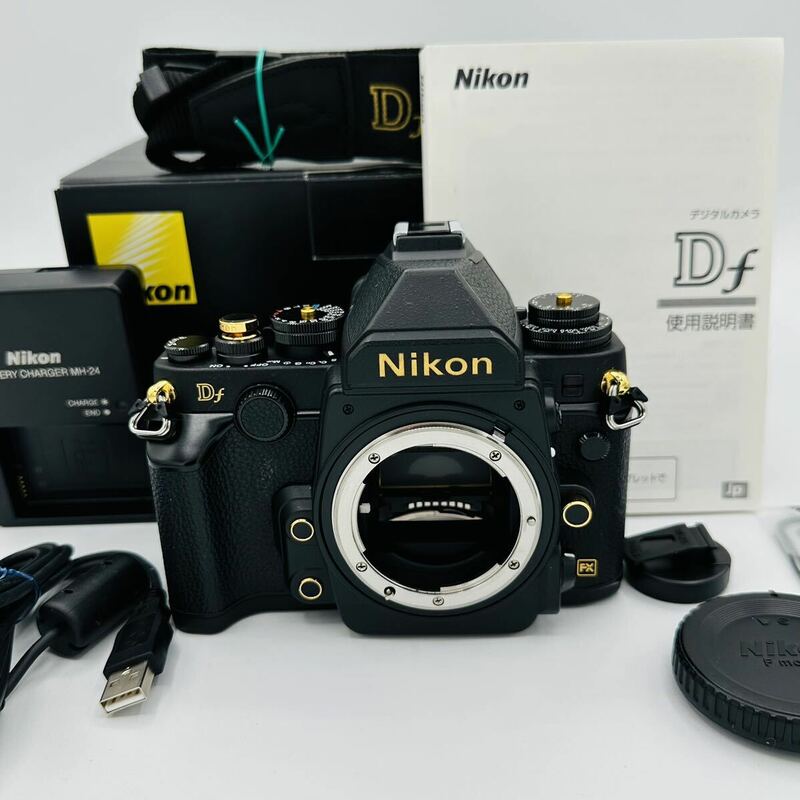 【4547ショット　ほぼ新】Nikon デジタル一眼レフカメラ Df ブラック Gold Edition DFBKGE ニコン